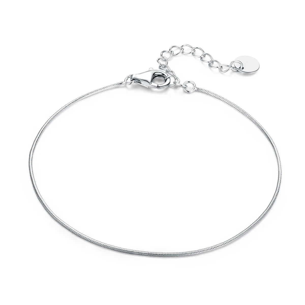 Pandora Style Silver Snake Chain Bracelet - SCB153