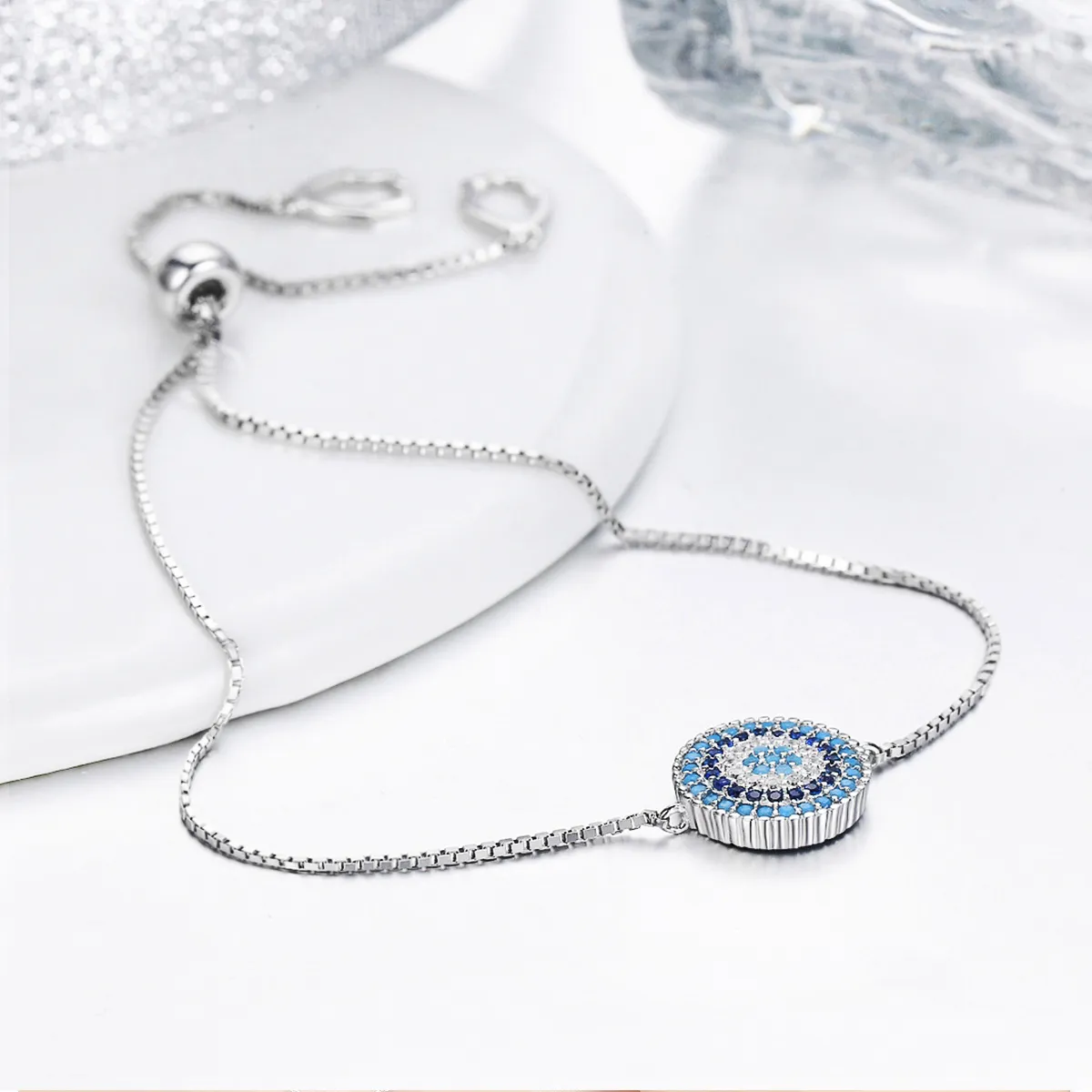 Pandora Style Sterling Silver Slider Bracelet - SCB005