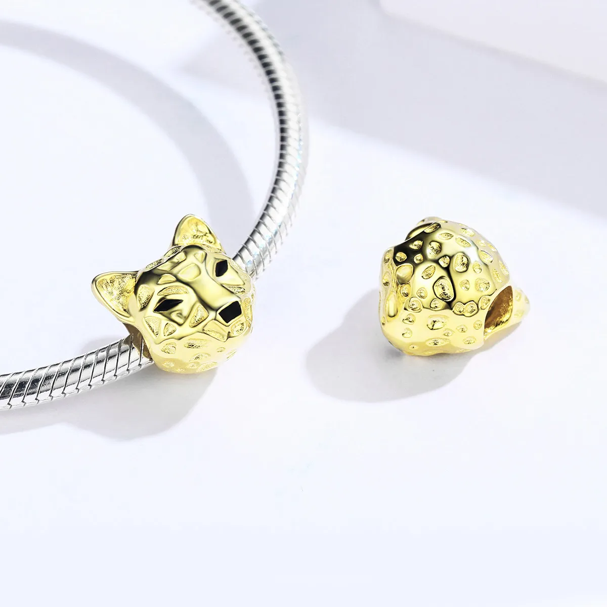Pandora Style Gold-Plated Leopard Charm - SCC1252