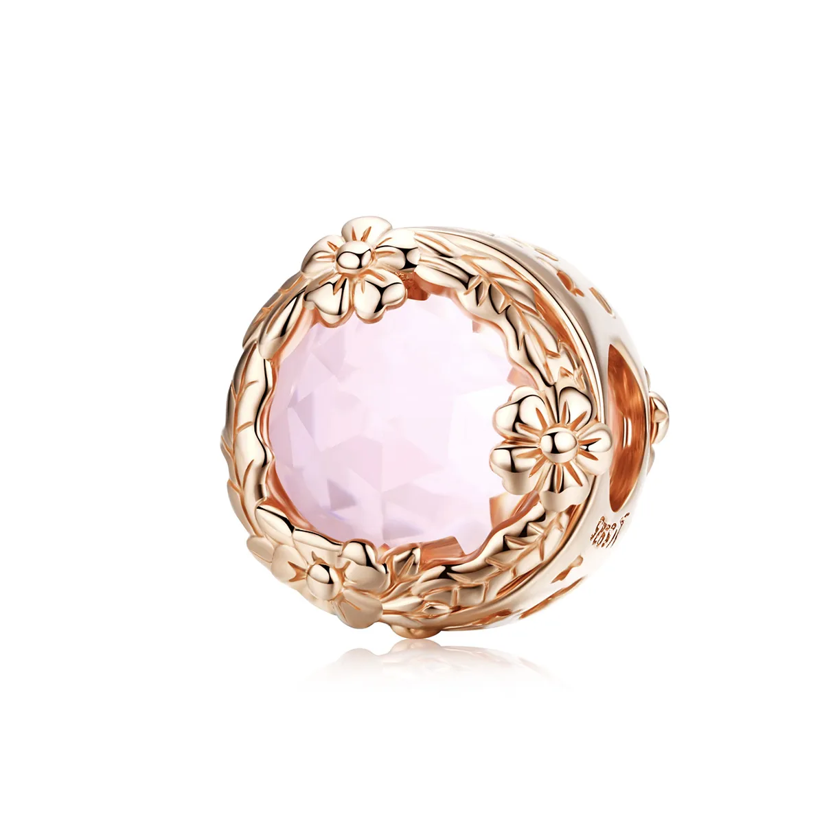 pandora style rose gold autumn scenery charm scc1258