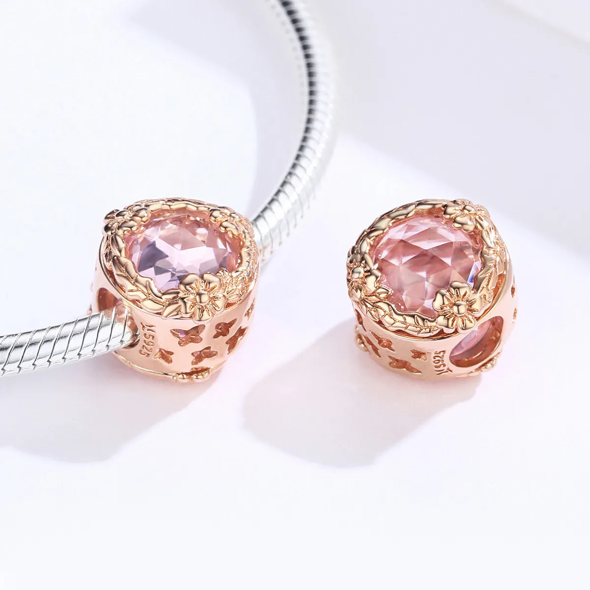 Pandora Style Rose Gold Autumn Scenery Charm - SCC1258