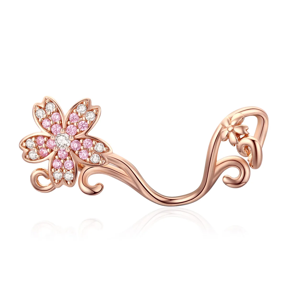 Pandora Style Rose Gold Cherry Blossoms Charm - SCC1033-C