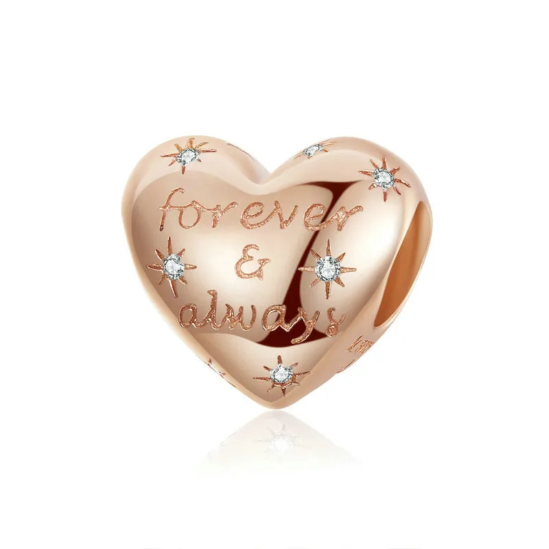 Pandora Style Rose Gold Forever & Always Charm - SCC1223