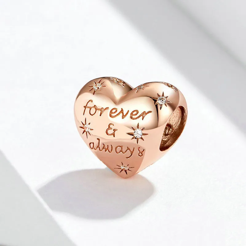 Pandora Style Rose Gold Forever & Always Charm - SCC1223