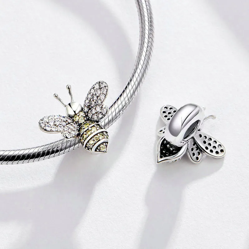 Pandora Style Silver Bee Charm - SCC1194