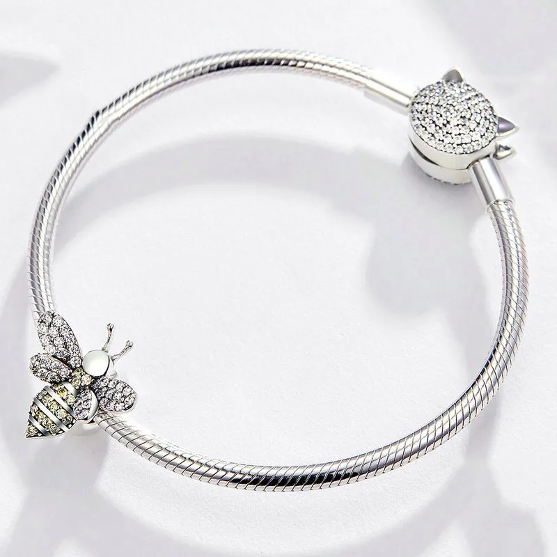 Pandora Style Silver Bee Charm - SCC1194