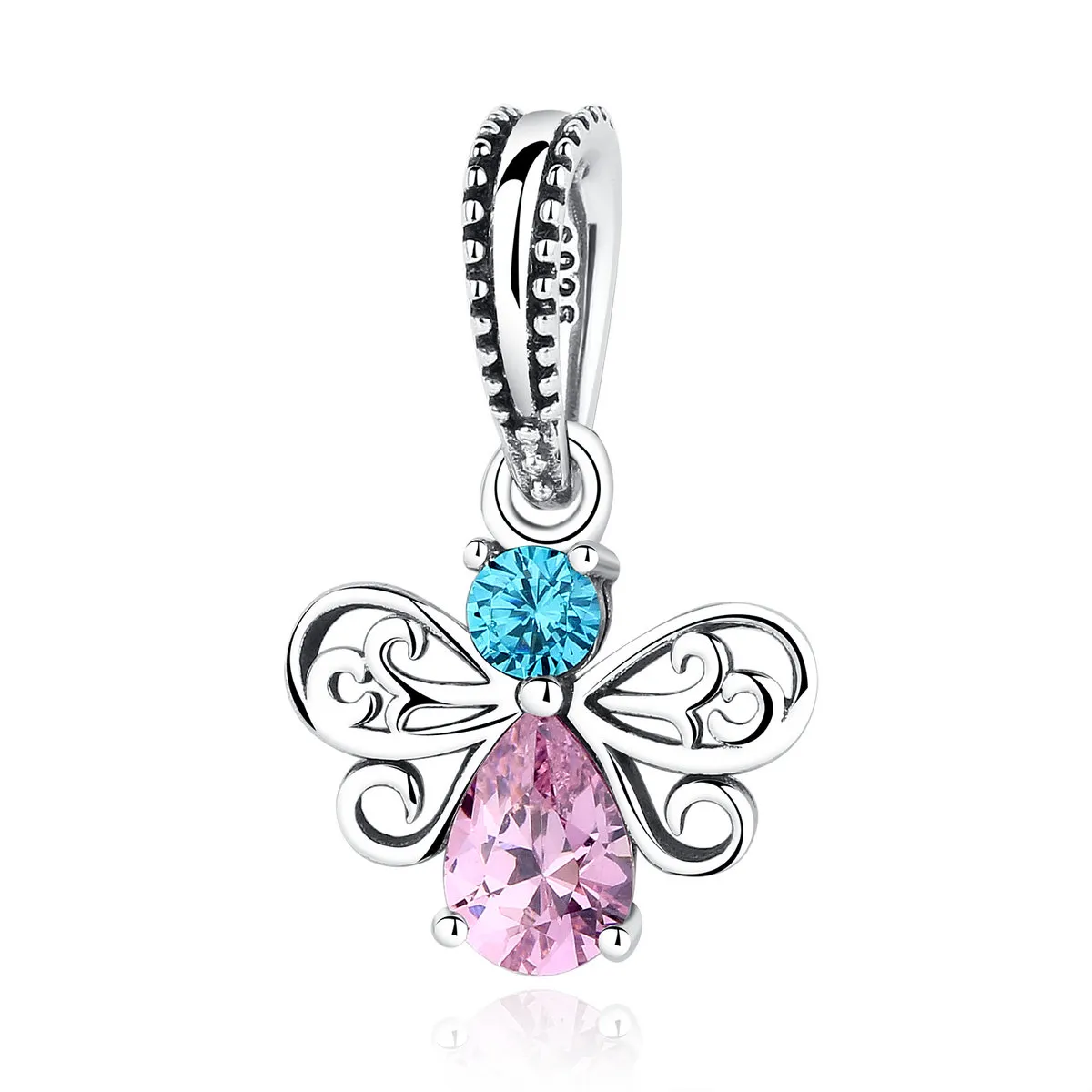 Pandora Style Silver Bee Dangle - SCC046