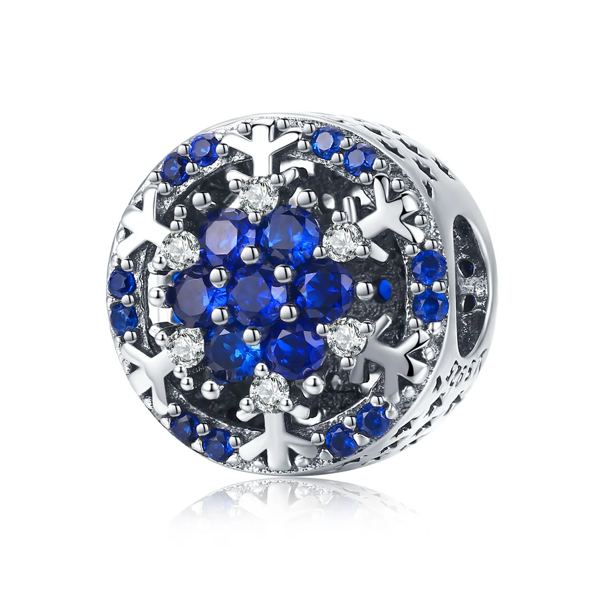 Pandora Style Silver Brilliant Flower Charm - SCC1098
