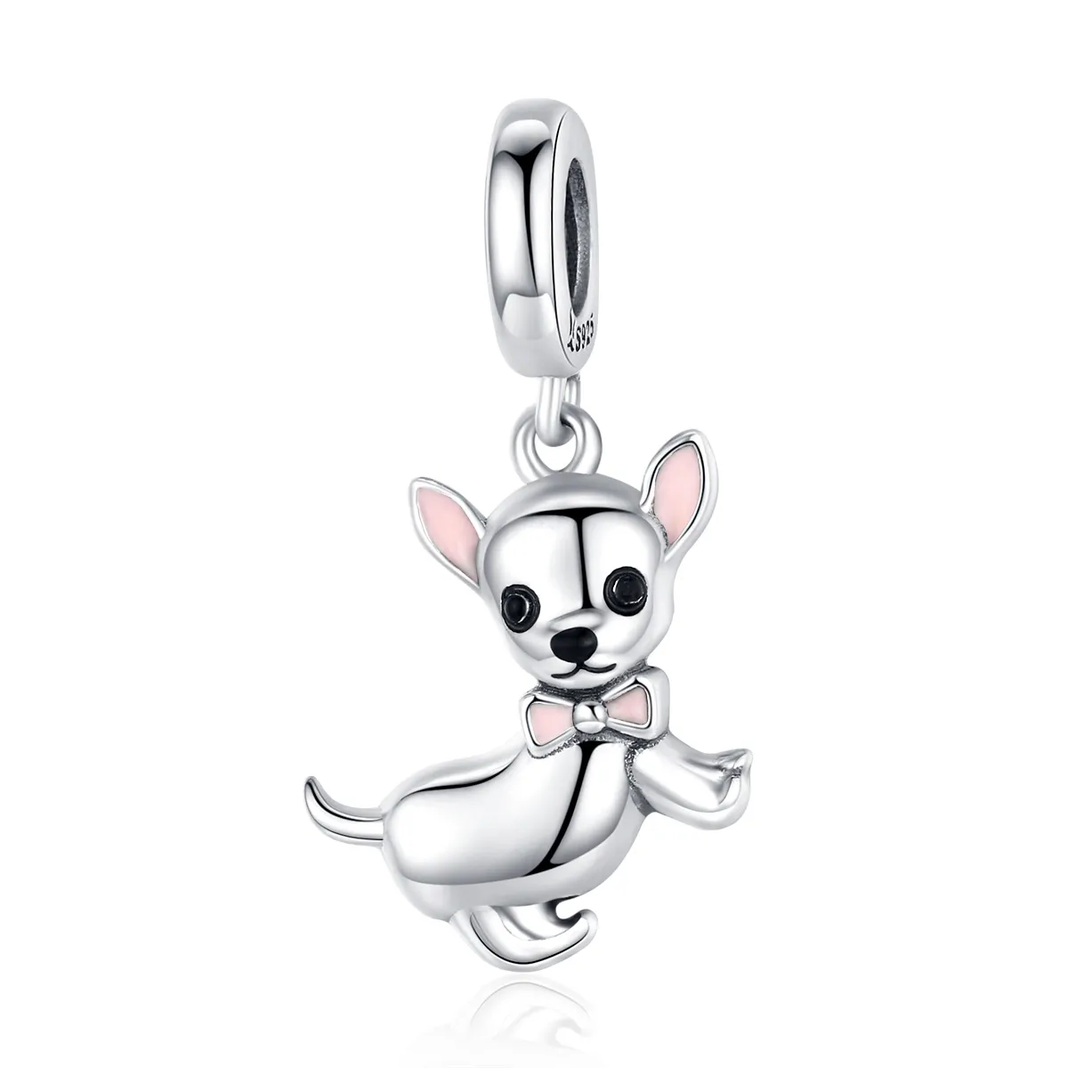 pandora style silver chihuahua dangle scc1317