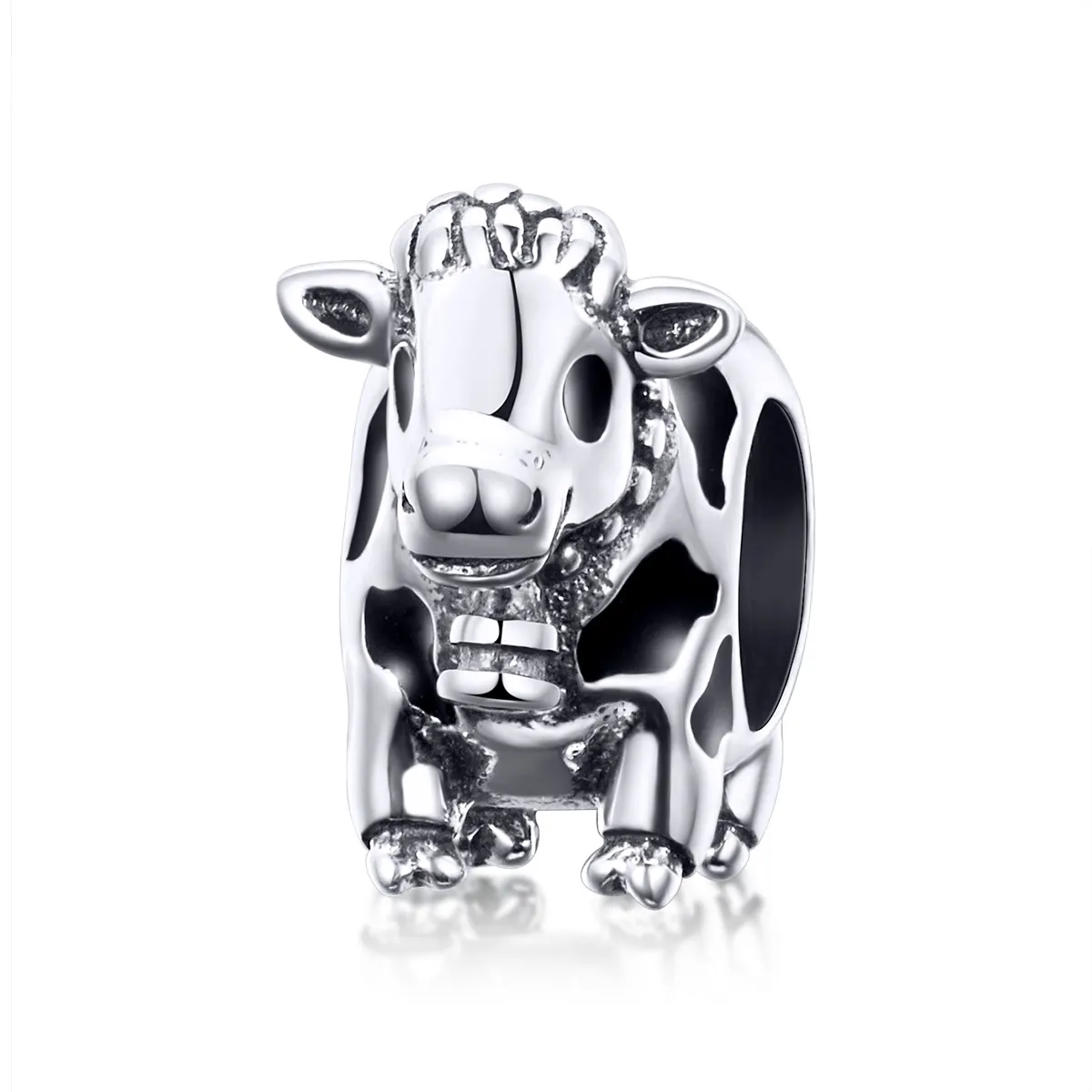 Pandora Style Silver Cute Cattle Charm - SCC1049