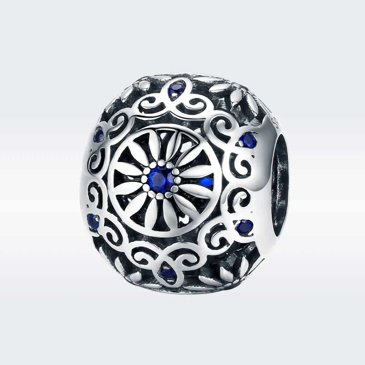Pandora Style Silver Daisy Charm - SCC1119