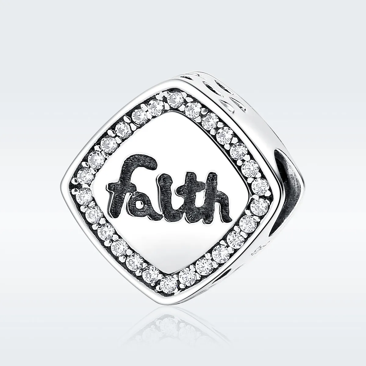 pandora style silver faith charm scc090