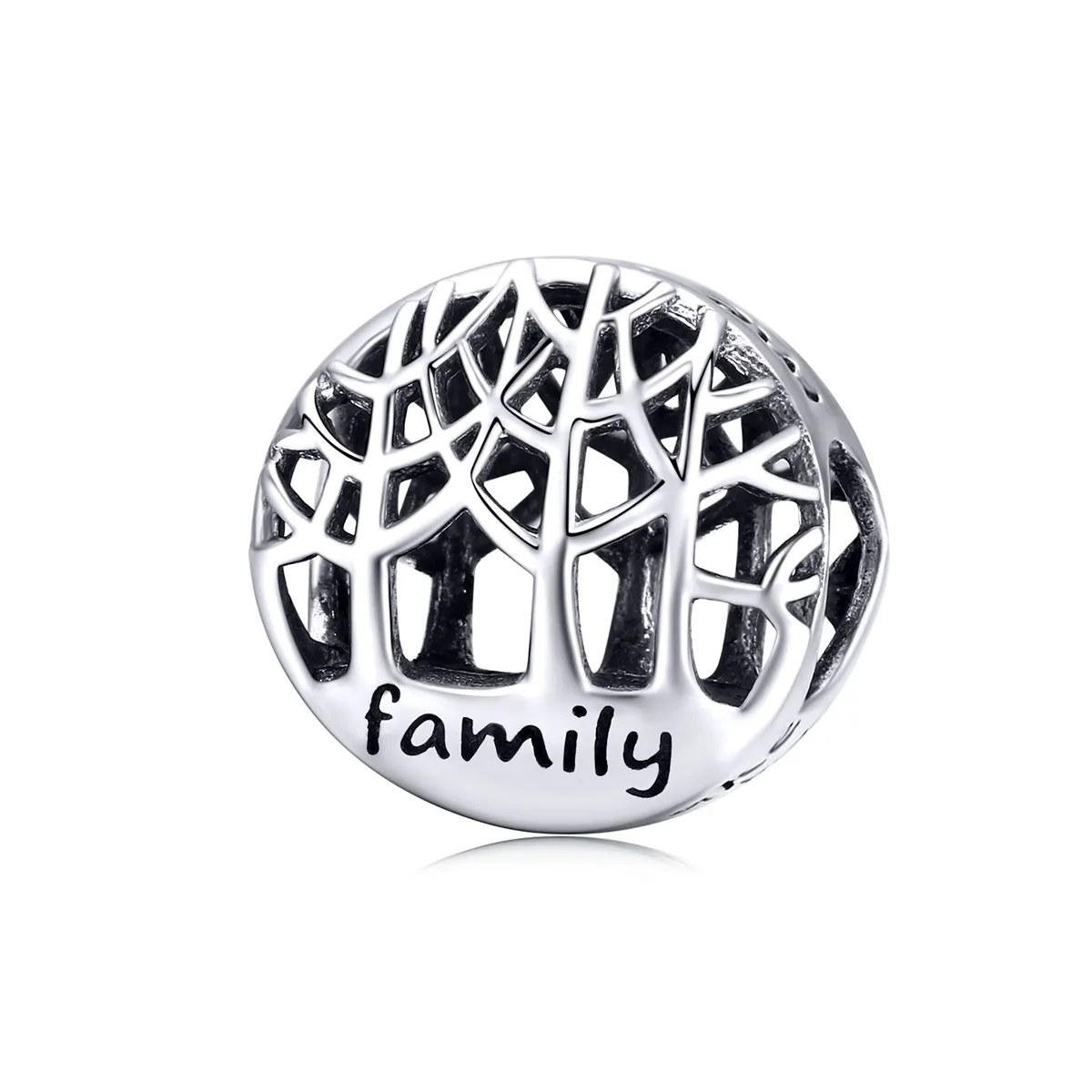 Pandora Style Silver Family Forest Charm - SCC1144