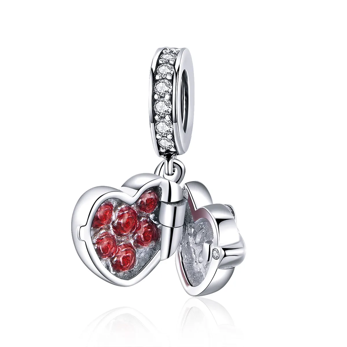 pandora style silver gift of love dangle scc1069