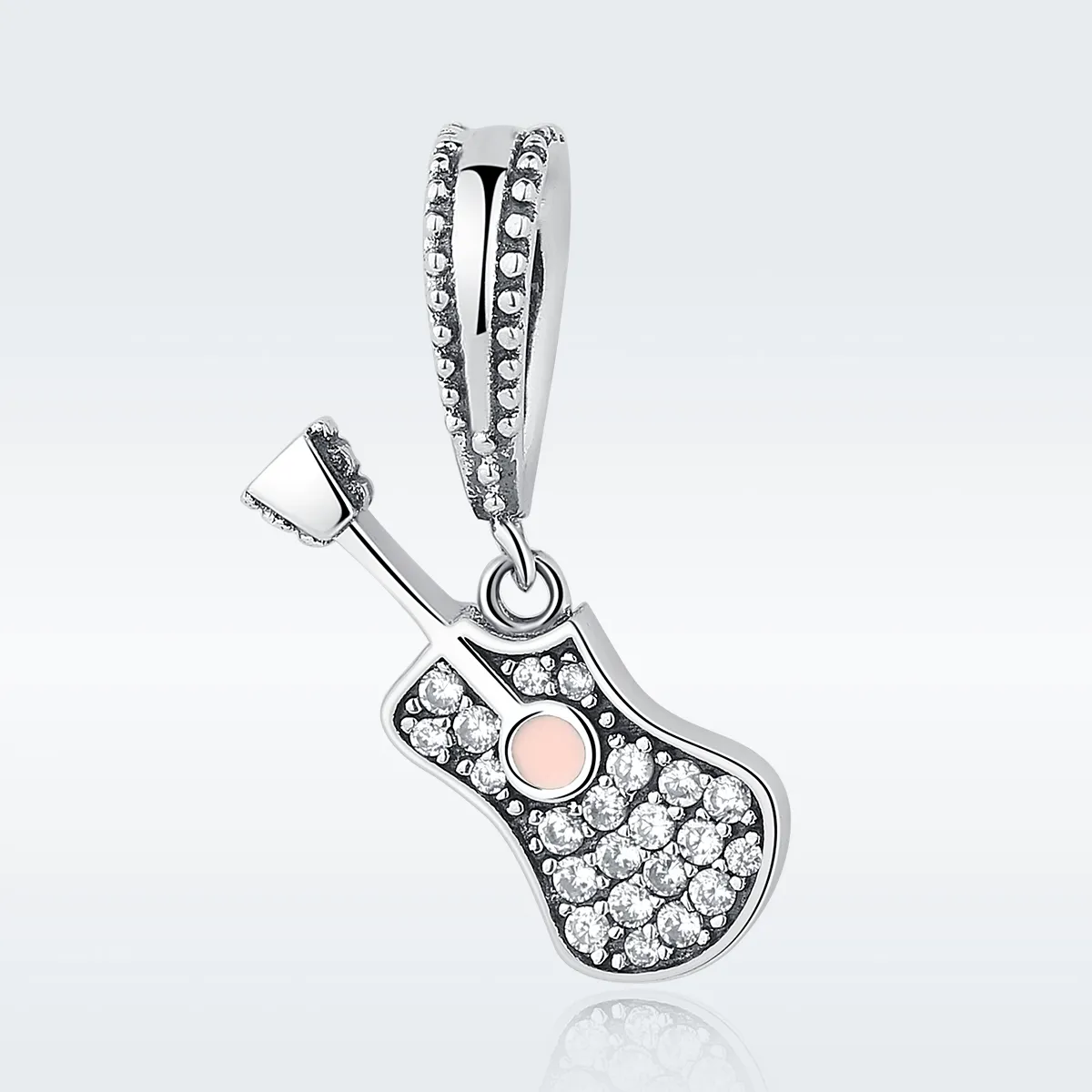 Pandora Style Silver Guitar Dangle - SCC113