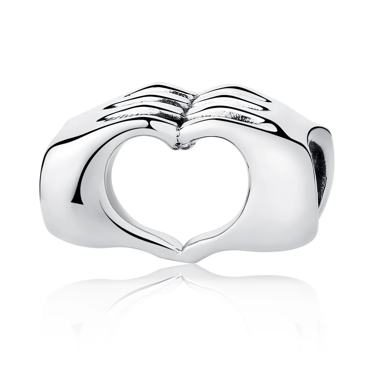Pandora Style Silver Hands with Love Charm - SCC125