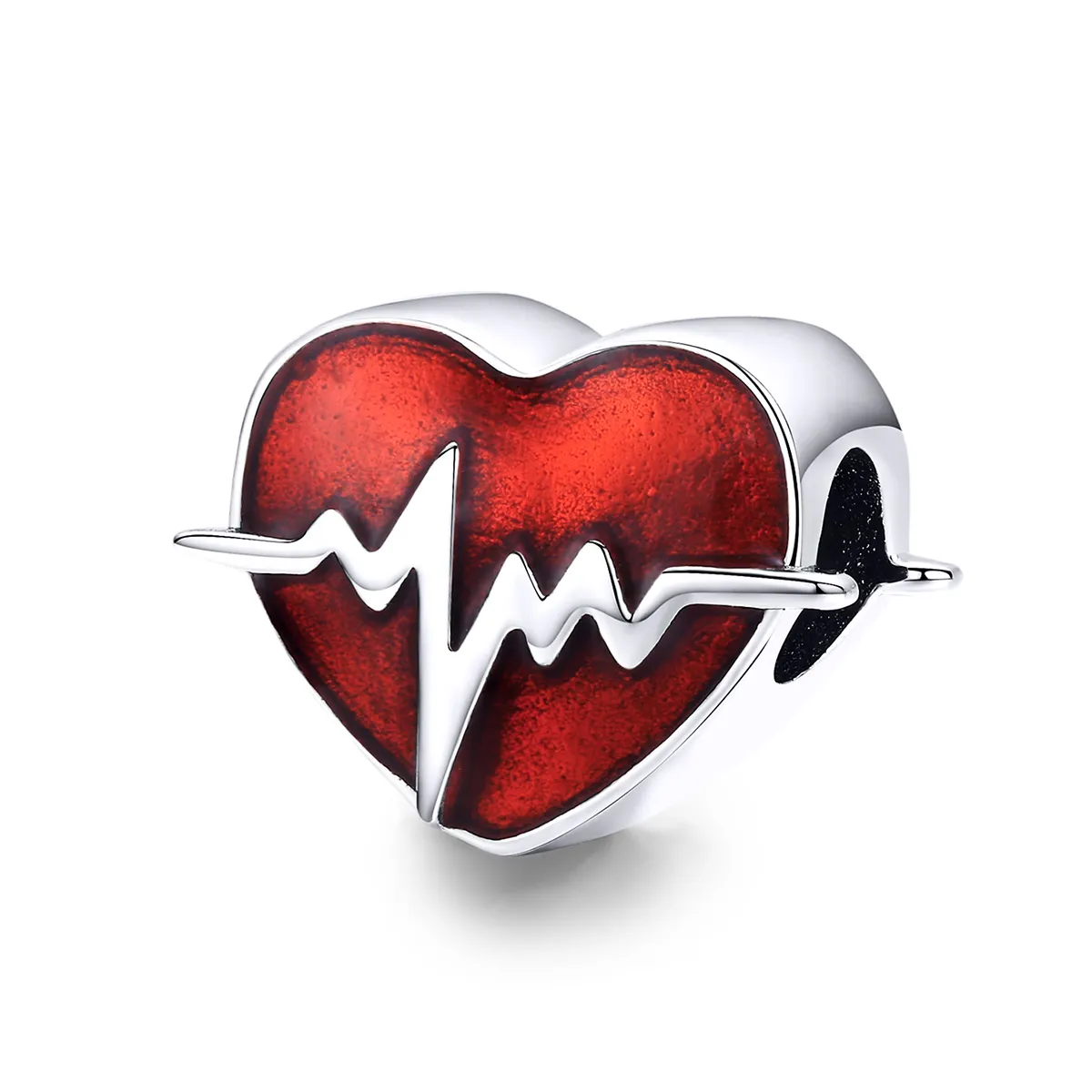 Pandora Style Silver Heartbeats Time Charm - SCC1151