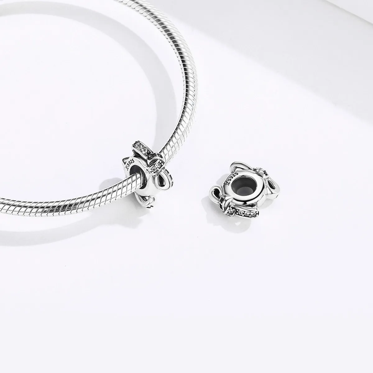 Pandora Style Silver Knot Spacer - SCC1234
