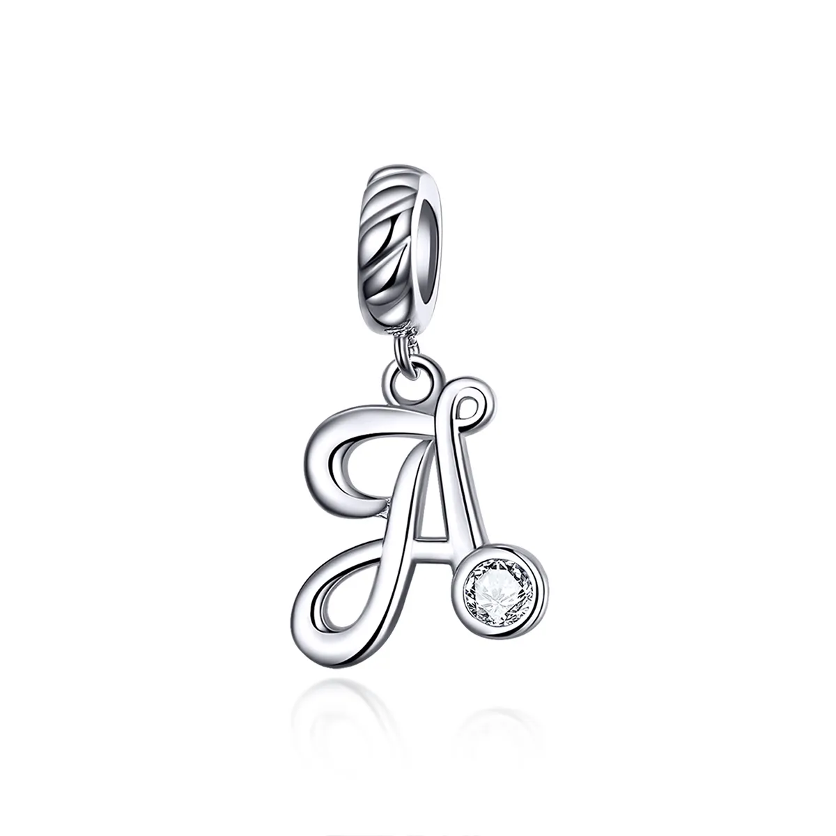 pandora style silver letter a dangle scc1183 a