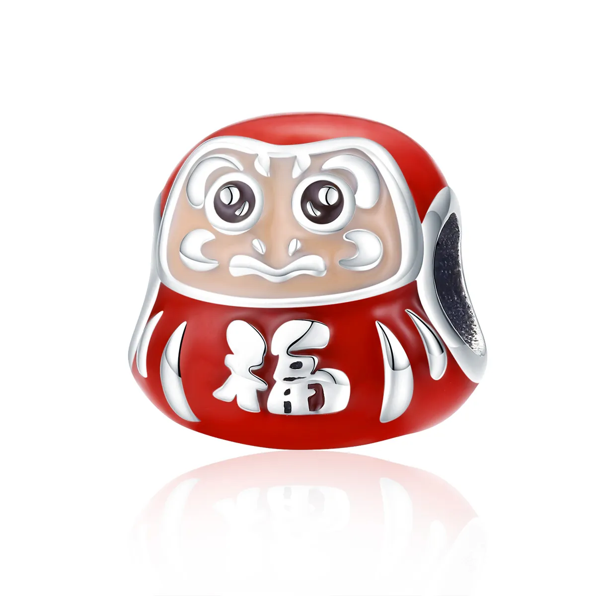 Pandora Style Silver Little Daruma Charm - SCC1087