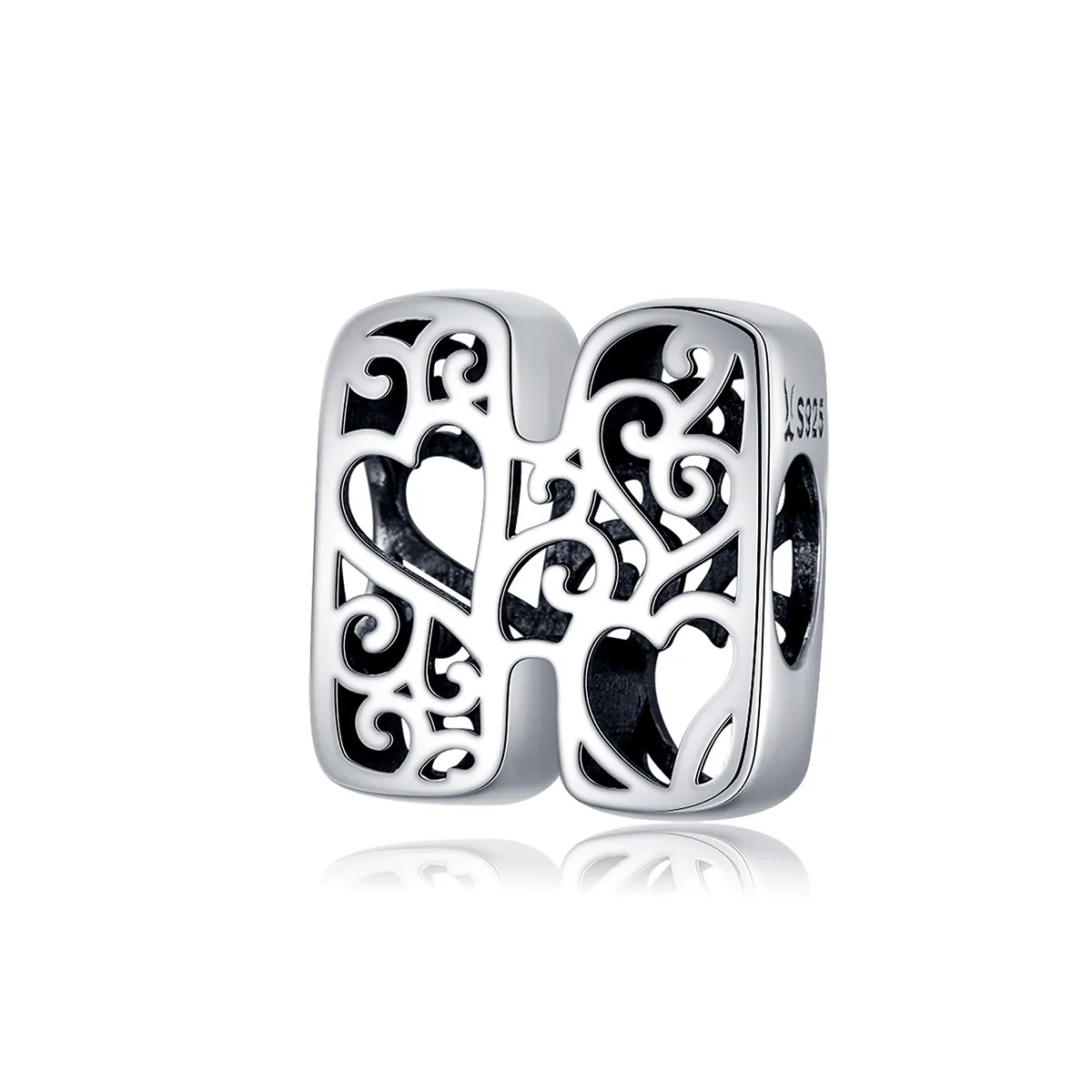 Pandora Style Silver Magic Letter H Charm - SCC1229-H