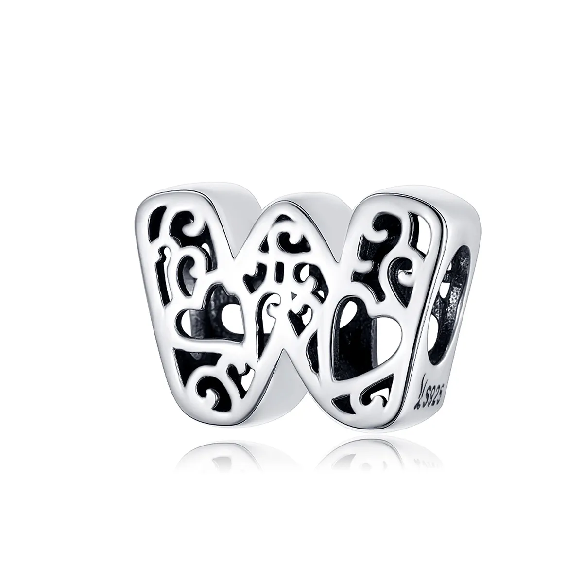 Pandora Style Silver Magic Letter W Charm - SCC1229-W