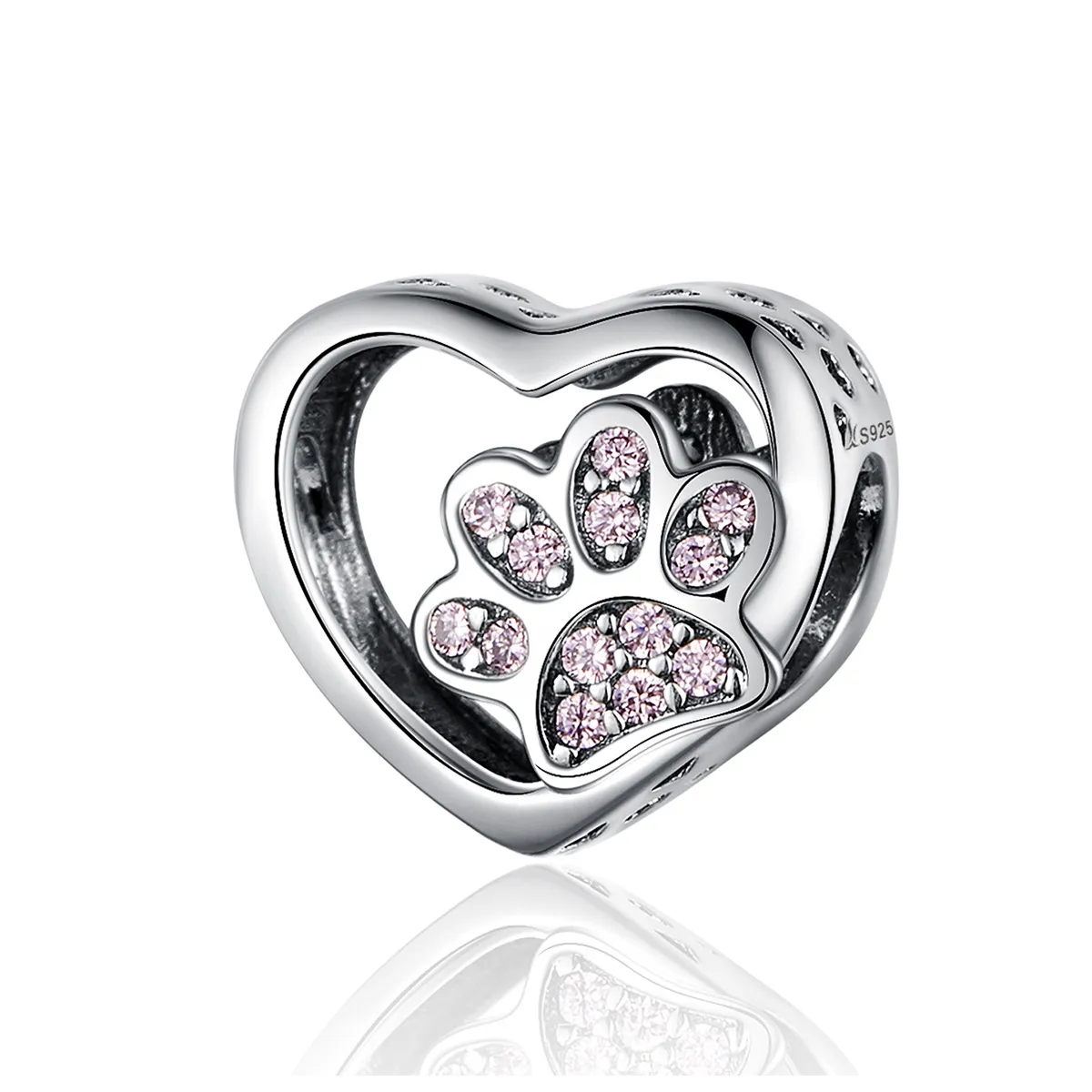 Pandora Style Silver Mark of Pets Charm - SCC1191