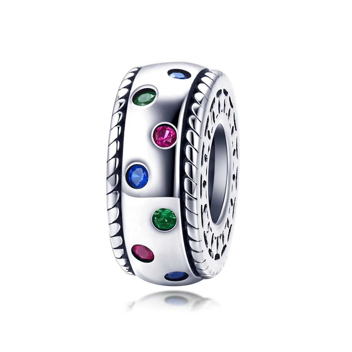 Pandora Style Silver Moment of First Encounter Spacer - SCC1005