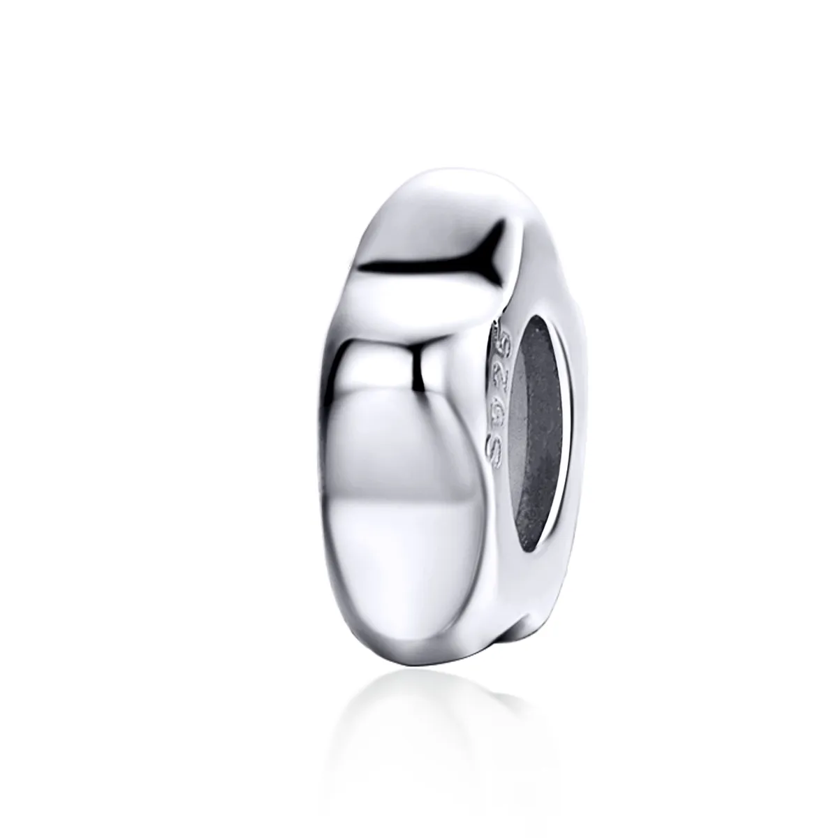 pandora style silver plum blossom spacer scc1168