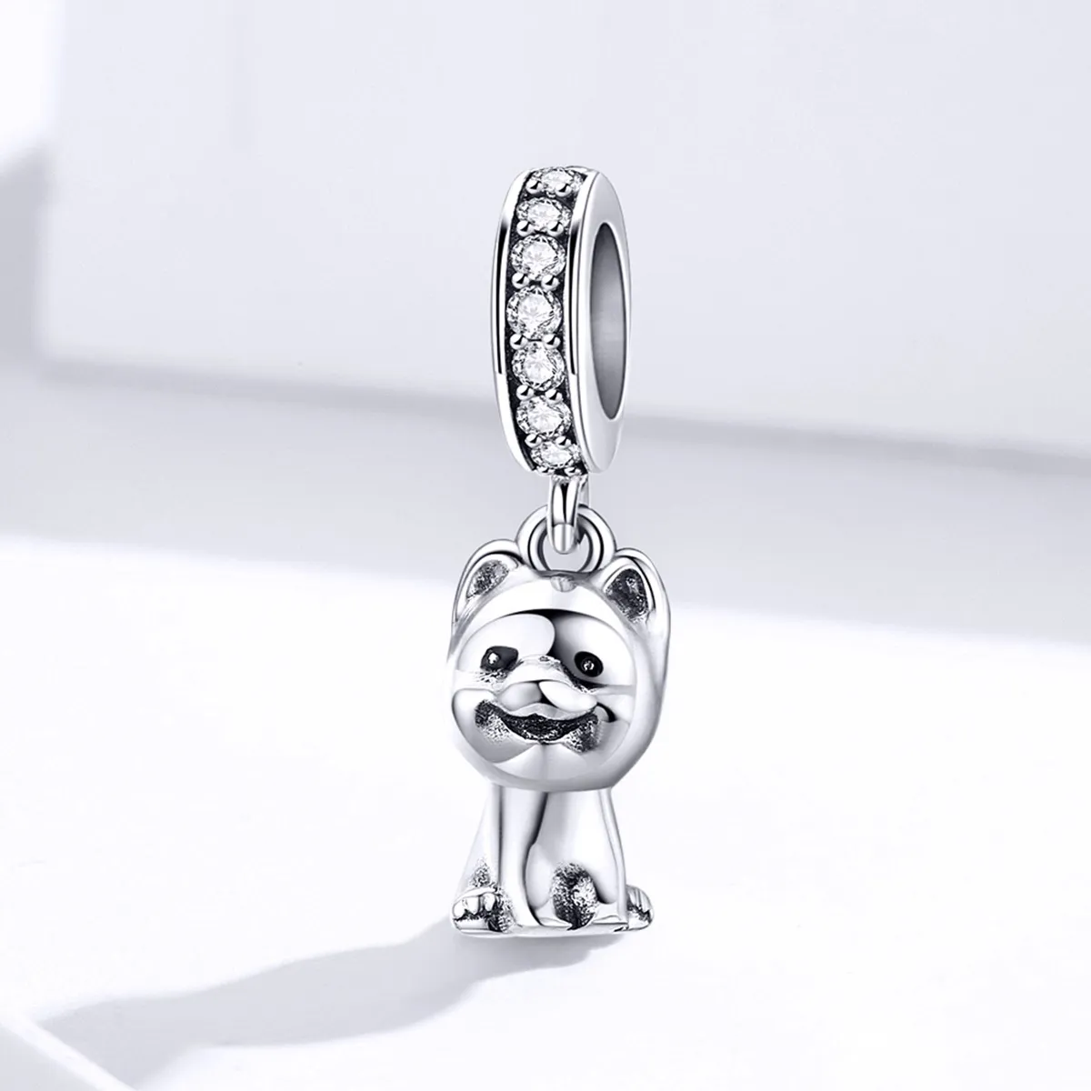 Pandora Style Silver Pomeranian Dangle SCC1288