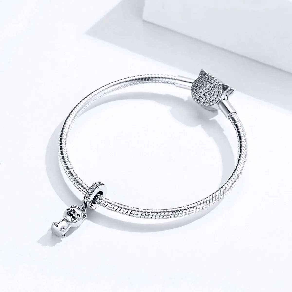 Pandora Style Silver Pomeranian Dangle - SCC1288
