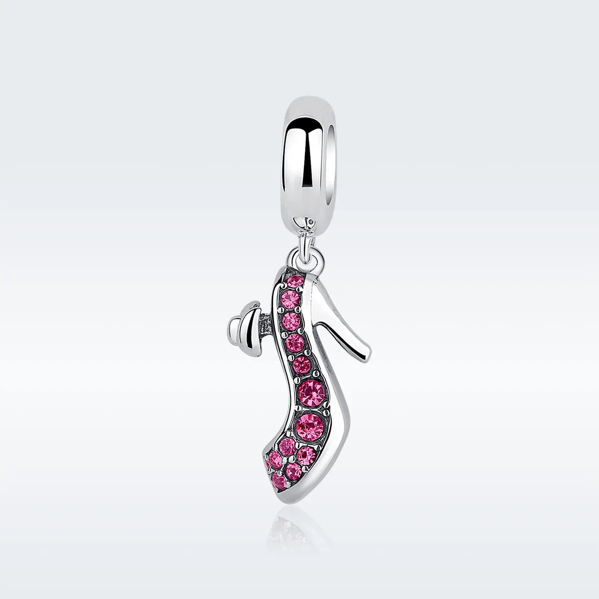 Pandora Style Silver Queen's High Heels Dangle - SCC028