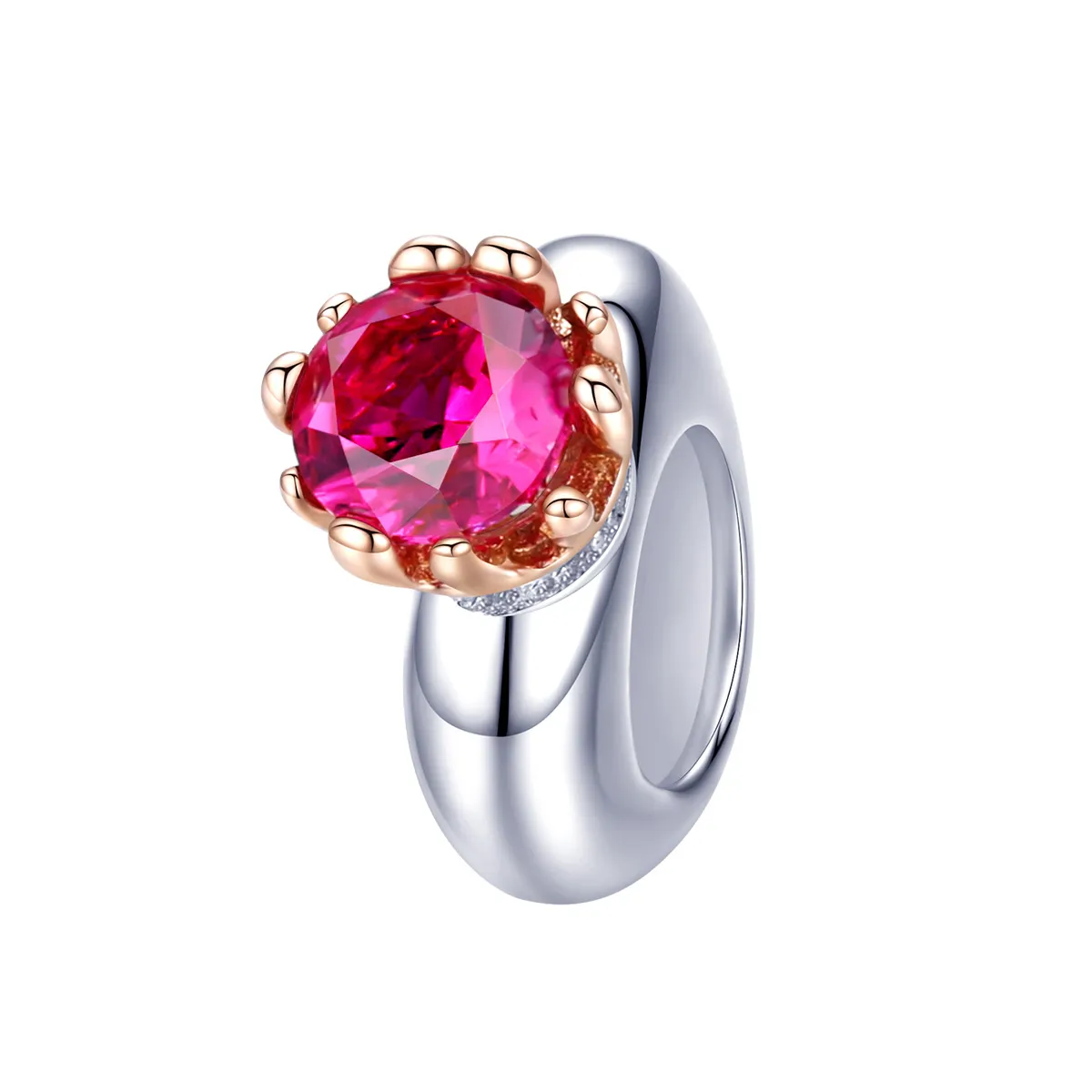 pandora style silver rose gold inborn queen spacer scc1116