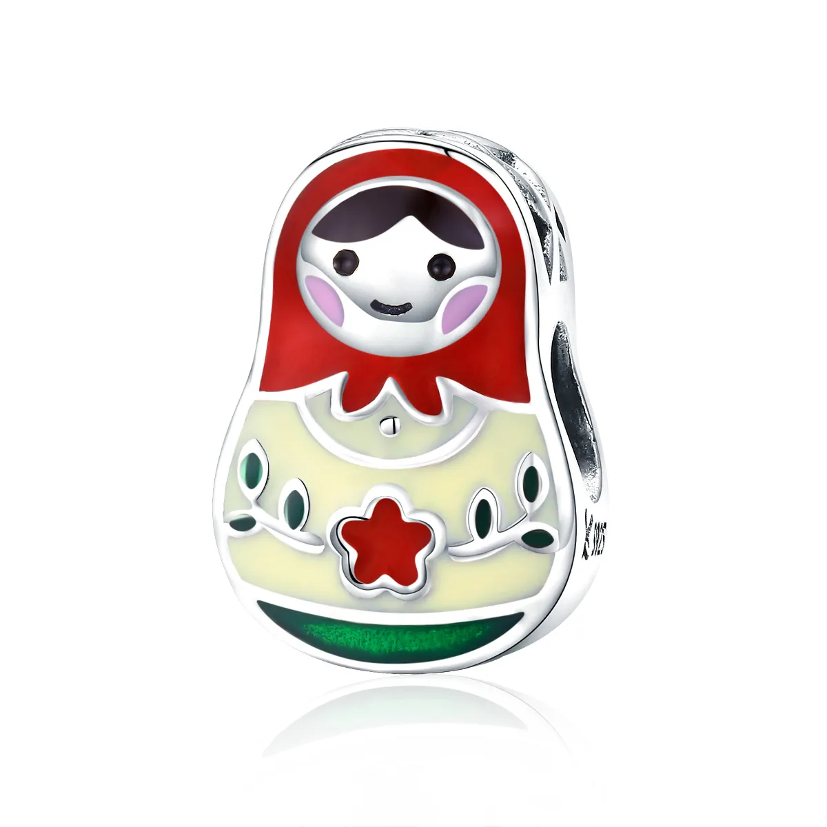 Pandora Style Silver Russian Doll Charm - SCC1086