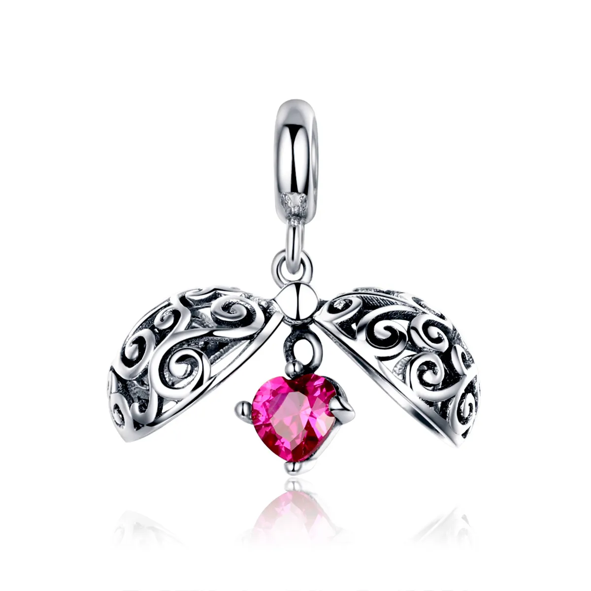 pandora style silver secret fruit dangle scc1114