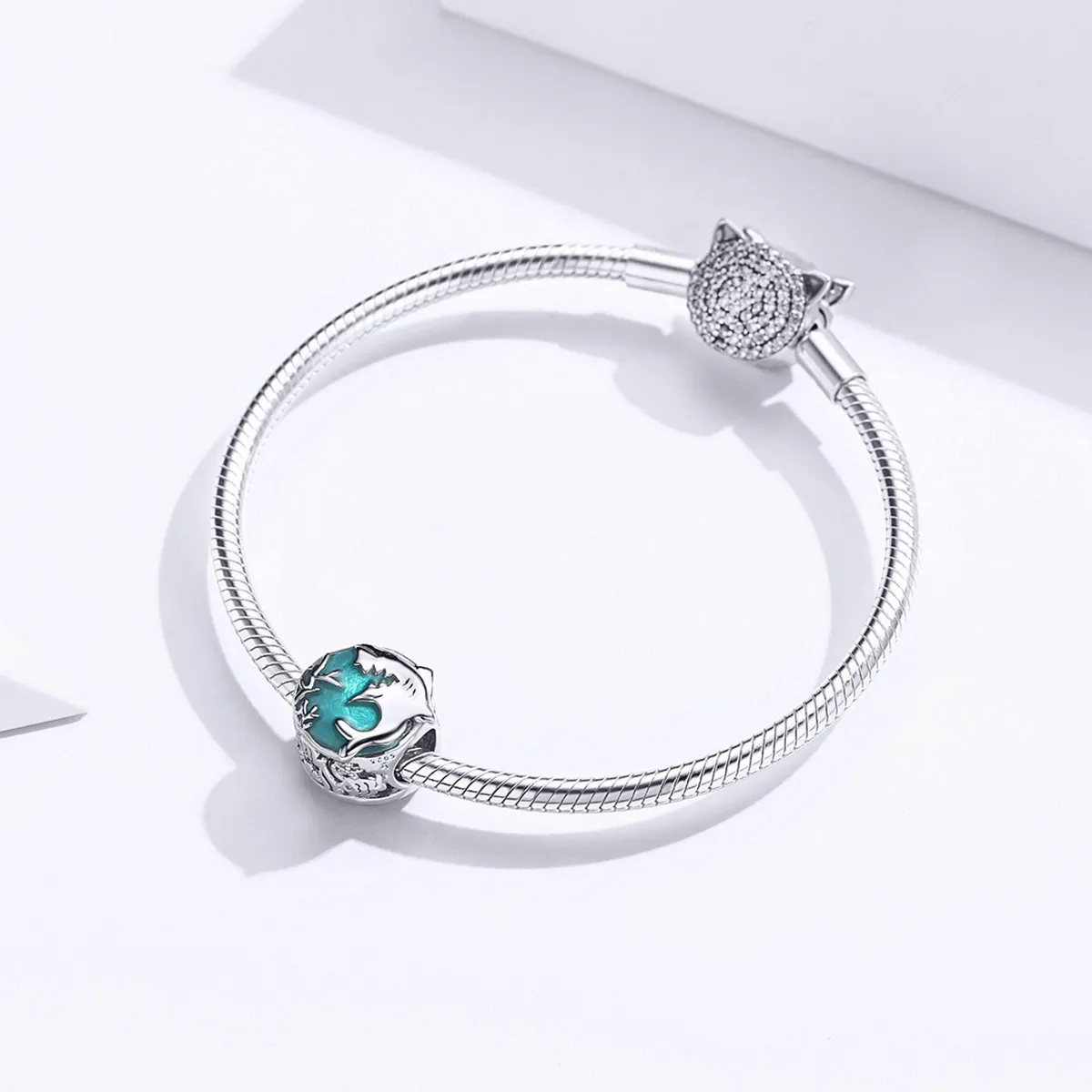 Pandora Style Silver Shark Charm - SCC1294