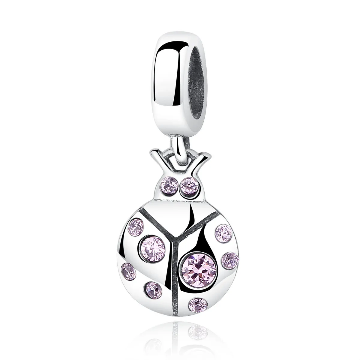 Pandora Style Silver Small Beetle Dangle - SCC023