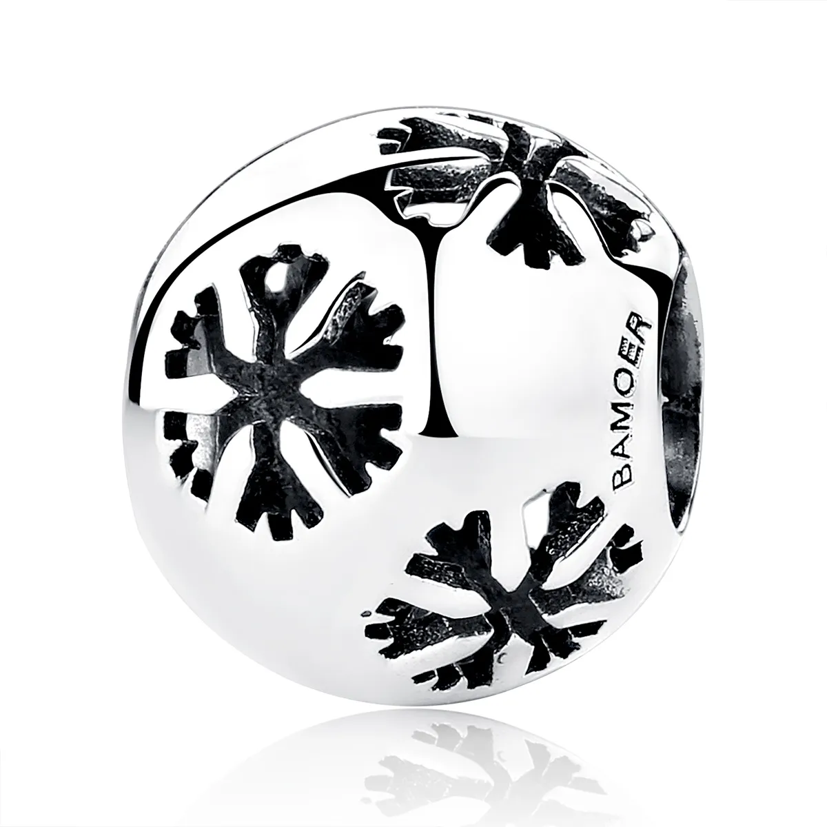 Pandora Style Silver Snowflake Charm - SCC070