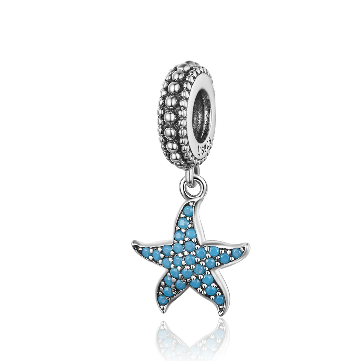 Pandora Style Silver Starfish Dangle - SCC1210