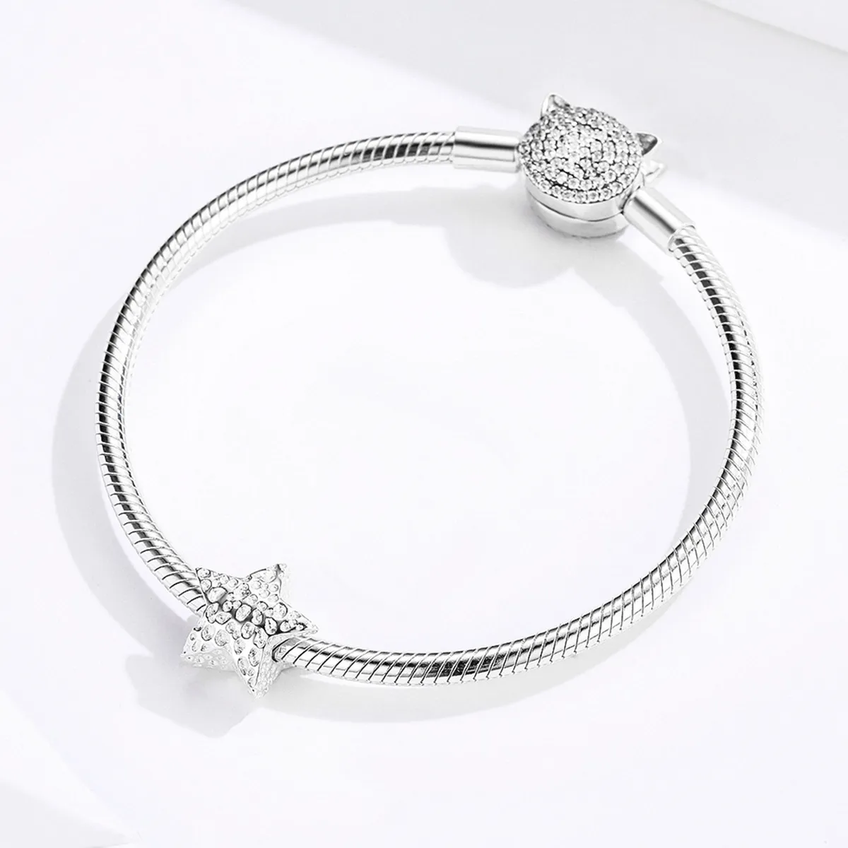 Pandora Style Silver Starry Charm - SCC1246