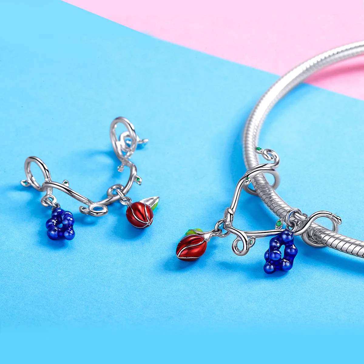Pandora Style Silver Sweet Fruit Charm - SCC1138