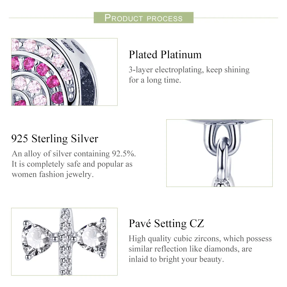 Pandora Style Silver Sweet Lollipop Dangle - SCC1136