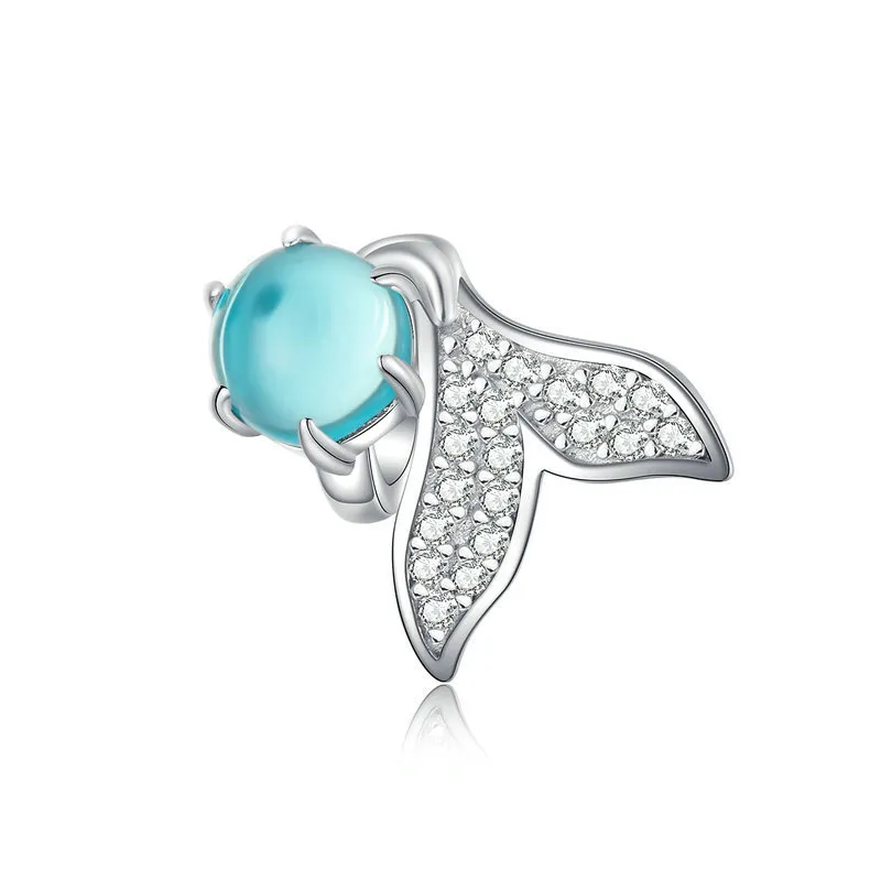 Pandora Style Silver Tears of Mermaid Charm - SCC1226