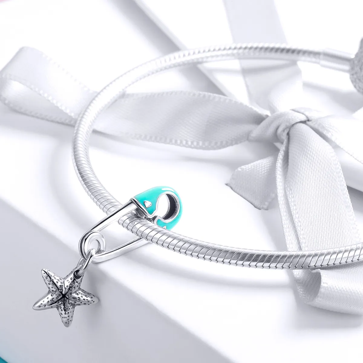 Pandora Style Silver Twinkling Star Dangle - SCC1000