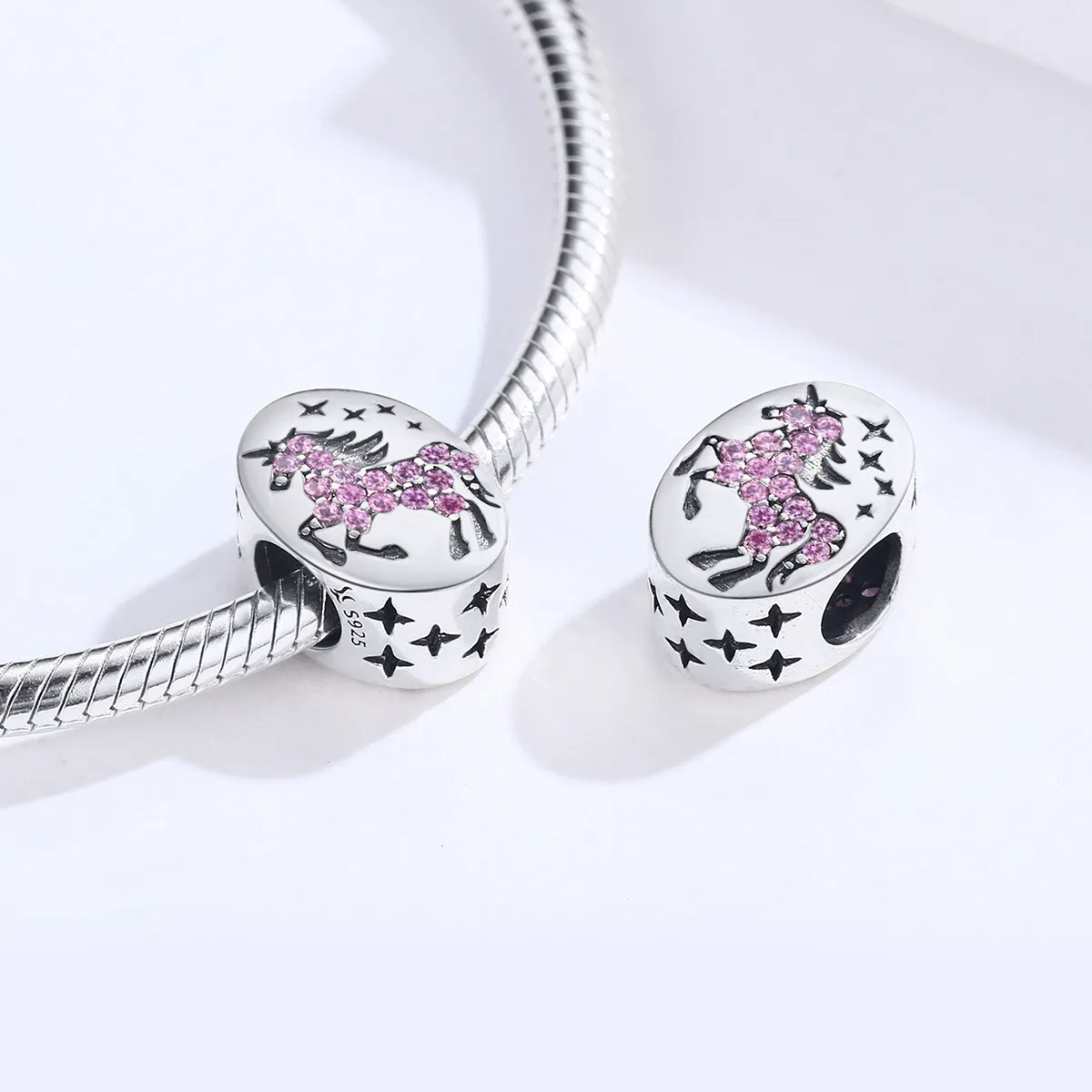 Pandora Style Silver Unicorn Charm - SCC1272