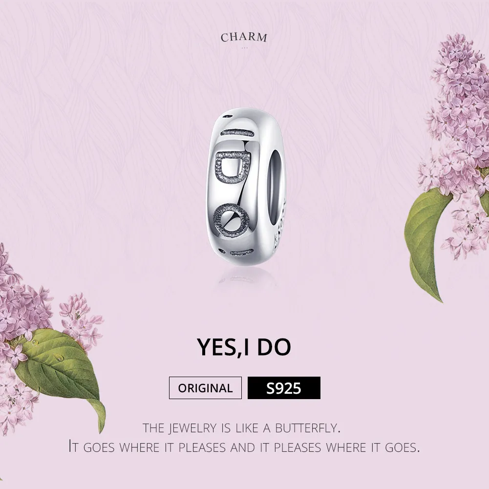 Pandora Style Silver Yes, I Do Spacer - SCC1215