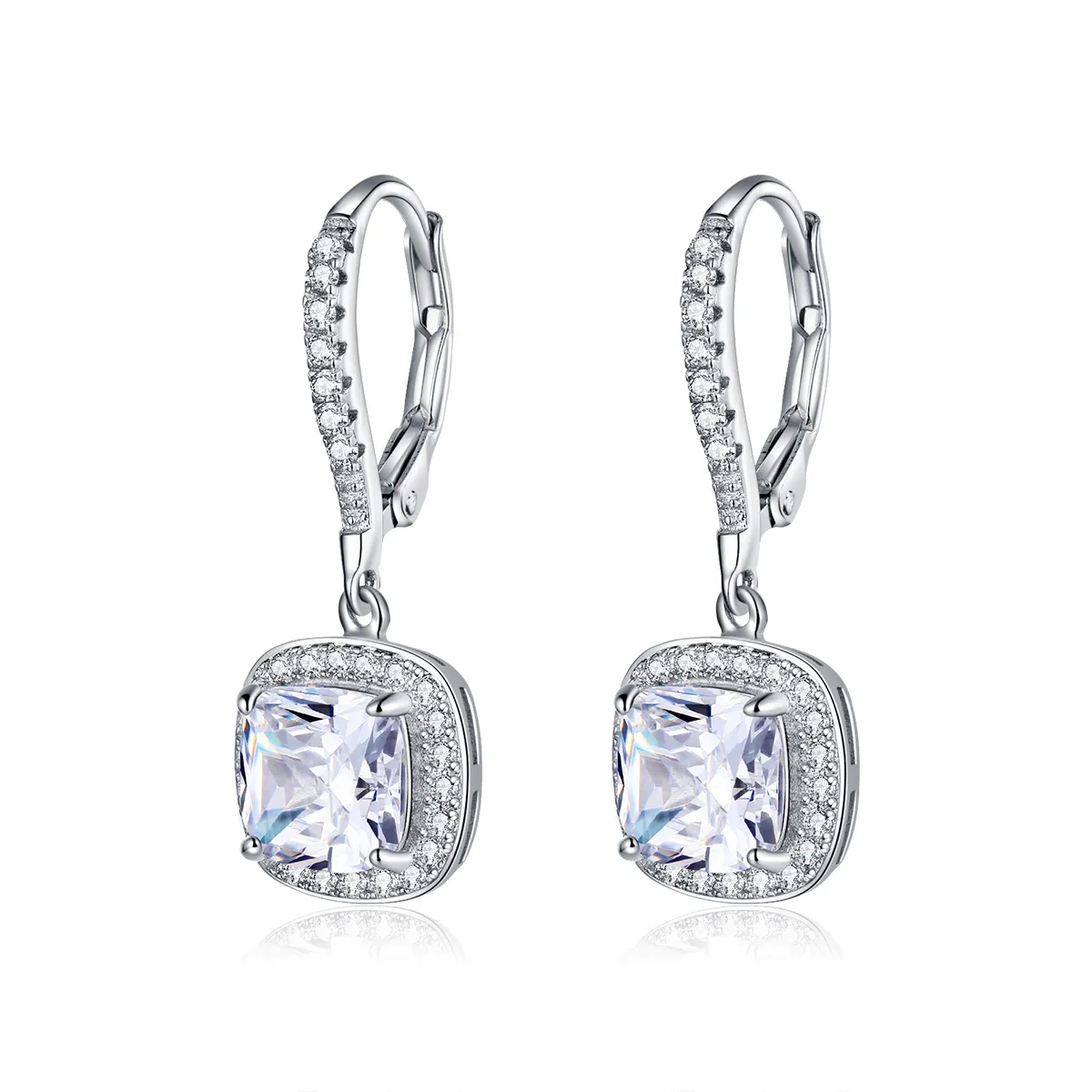 pandora style silver bright time hanging earrings sce520 1