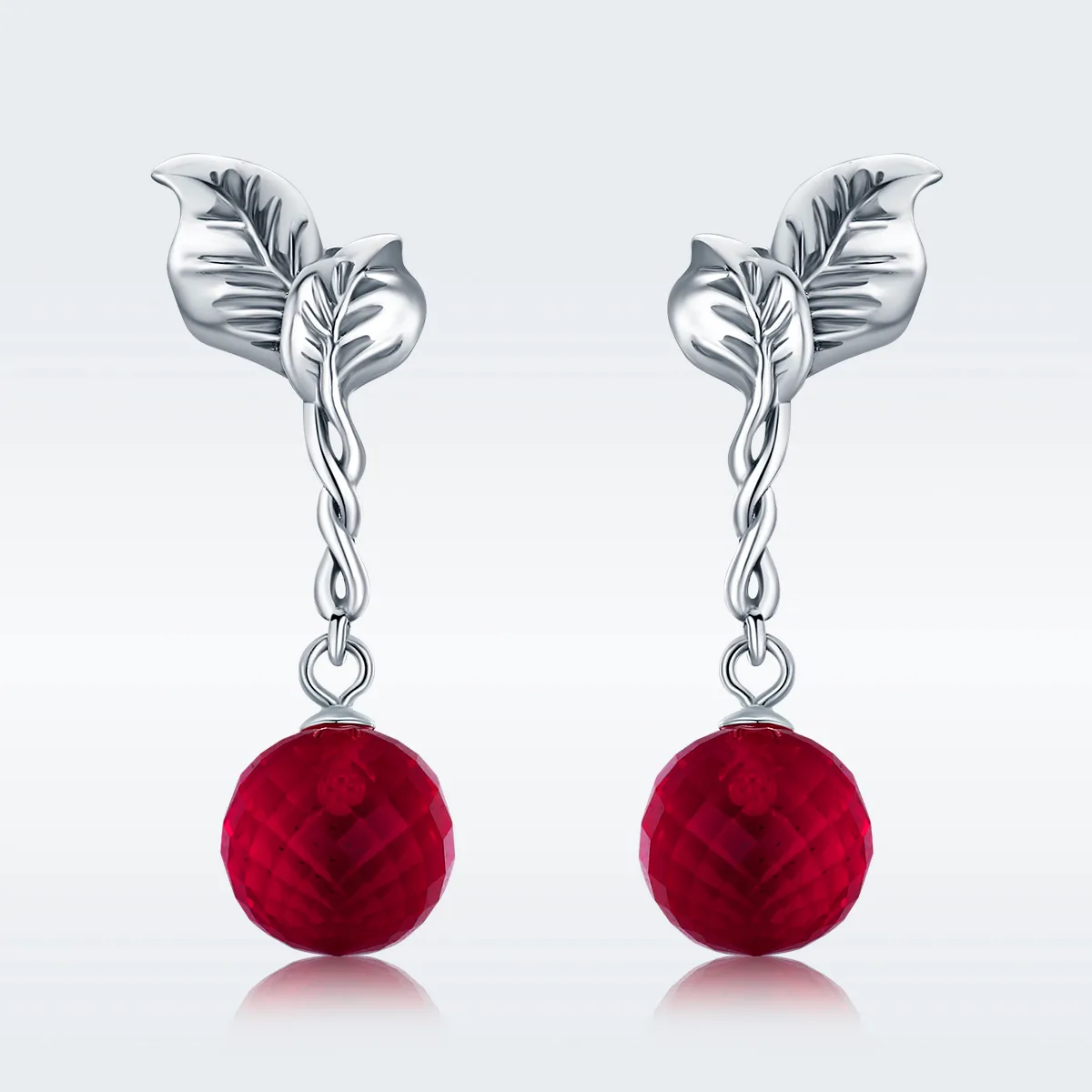 Pandora Style Silver Fruit of Passion Hanging Earrings - SCE356
