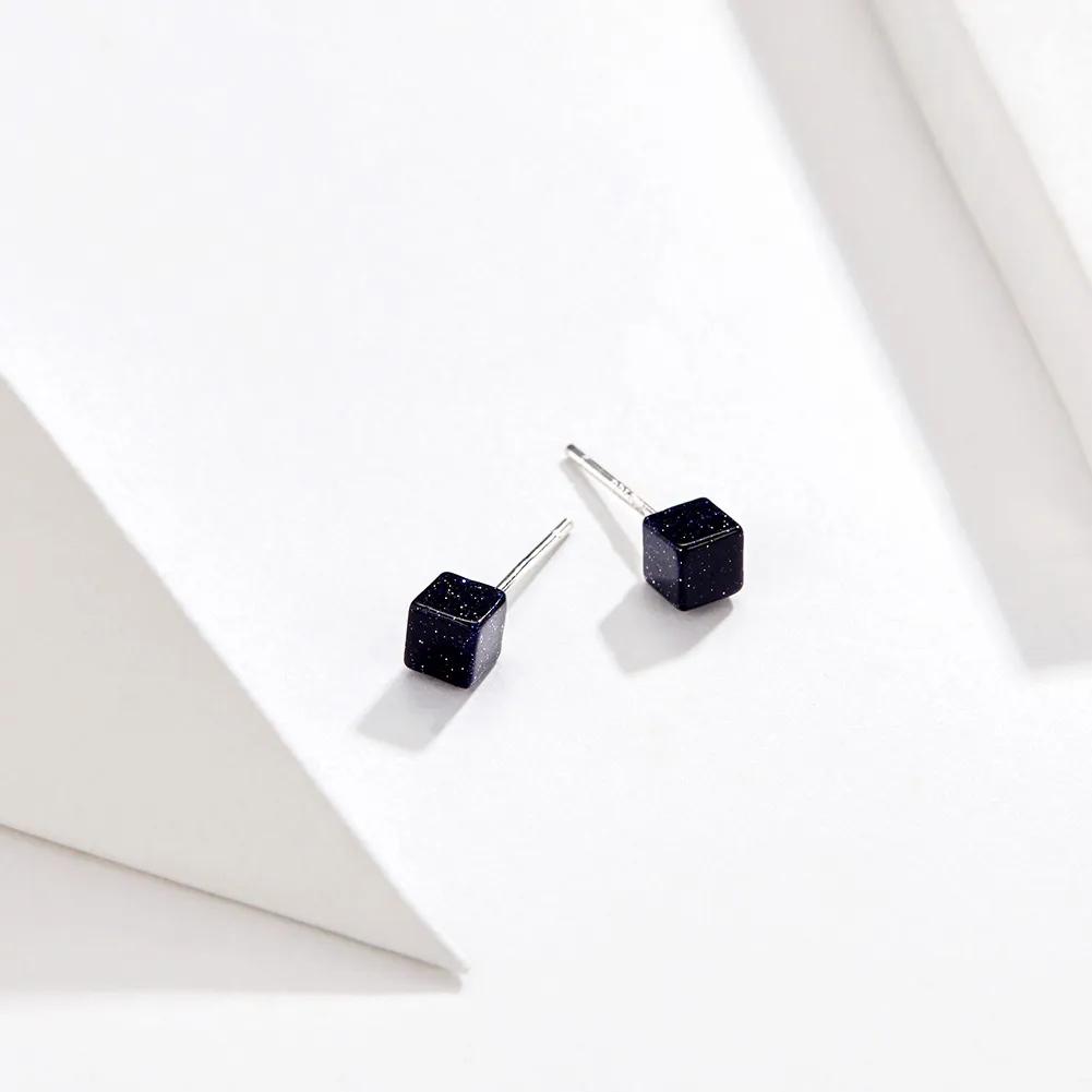 Pandora Style Silver Interstellar Stud Earrings - SCE652