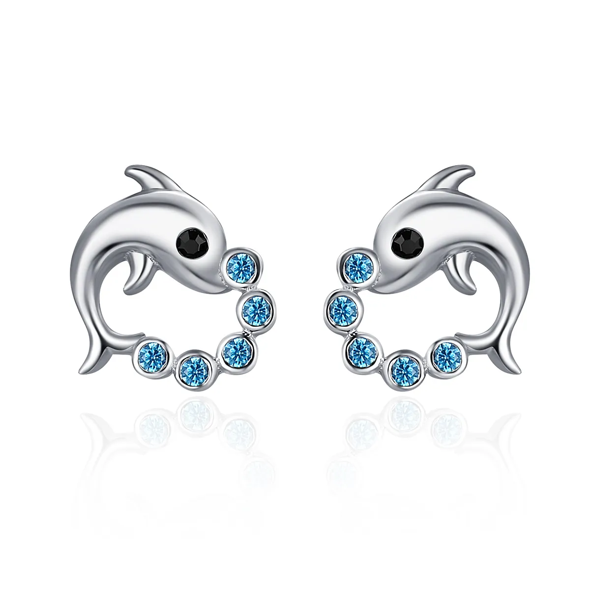 pandora style silver ocean spirit stud earrings sce179